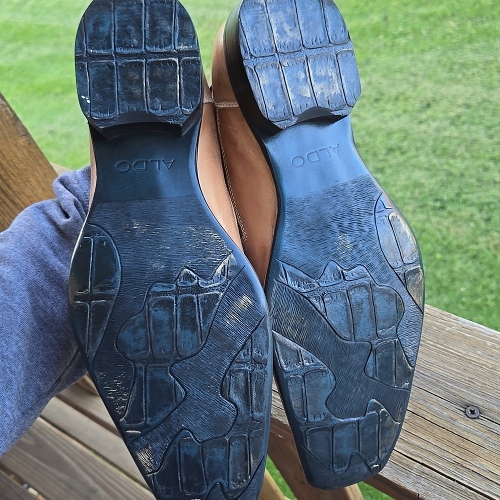 ALDO Men's Tan POINT TOE Dress Slip-On Shoes 43 - Picture 5 of 6